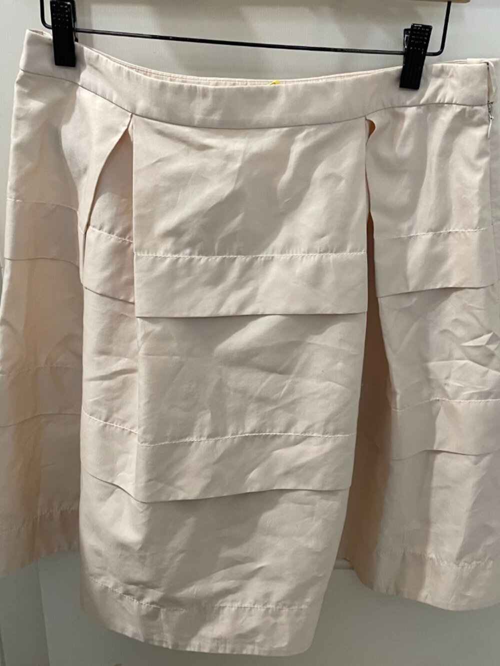 J.Crew Gateau Skirt Cotton Sateen in a champagne Size 6 - Picture 3 of 5